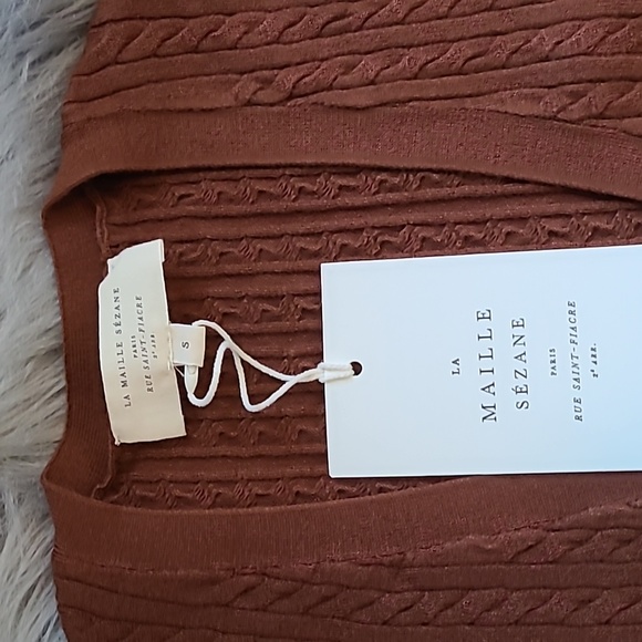 Nwt! Sezane Charlie Midi dress hazelnut - Picture 7 of 13